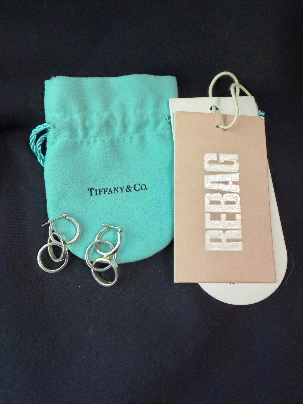 Tiffany & Co. Silver Triple Hoop Drop Earrings by Paloma Picasso
